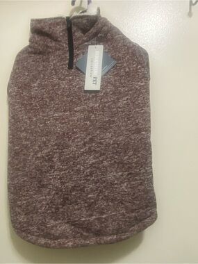 Berkshire Pet Collection XL  Polartec Dog Sweater Fleece Brown Red White NWT New